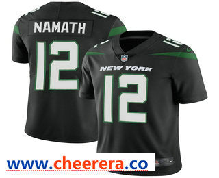 Joe Namath New York Jets black Vapor jersey