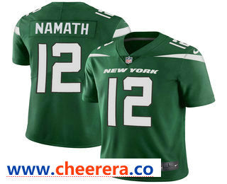 Joe Namath New York Jets green Vapor jersey