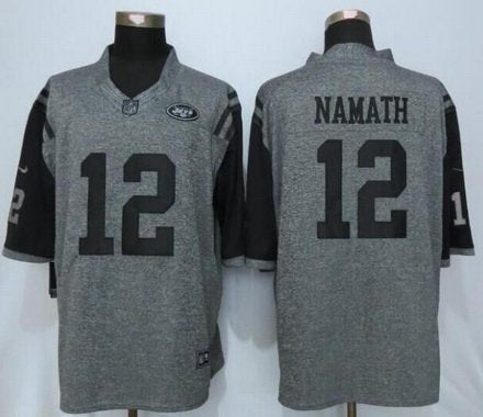 Joe Namath New York Jets gray Limited jersey