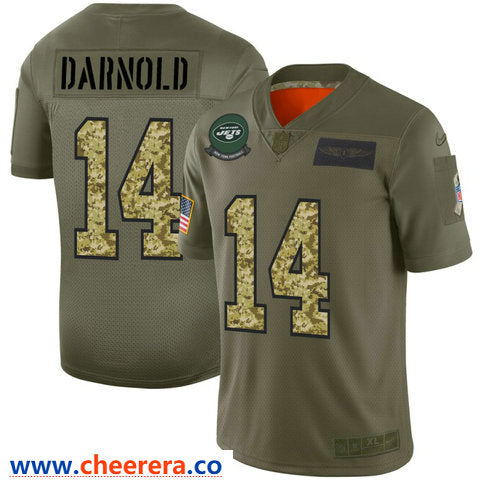 Sam Darnold New York Jets olive Salute To Service jersey