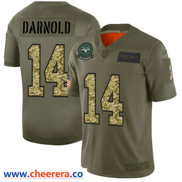 Sam Darnold New York Jets olive Salute To Service jersey