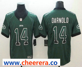 Sam Darnold New York Jets green Color Rush jersey