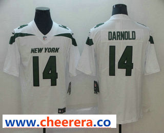 Sam Darnold New York Jets white Vapor jersey