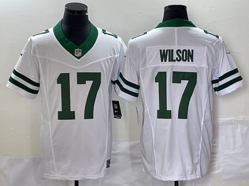 Garrett Wilson New York Jets white Vapor jersey