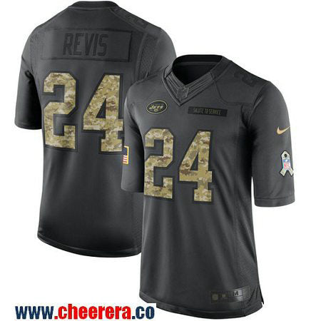 Darrelle Revis New York Jets black Salute To Service jersey