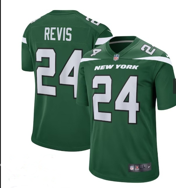 Darrelle Revis New York Jets green Vapor jersey