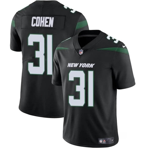Tarik Cohen New York Jets black Vapor jersey