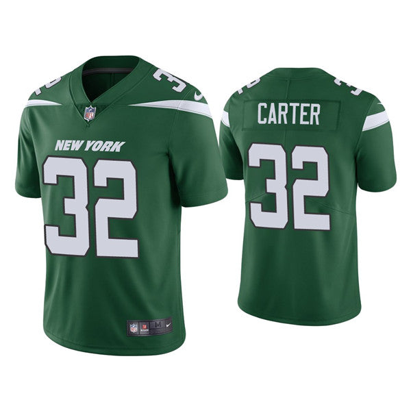 Michael Carter New York Jets green Vapor jersey