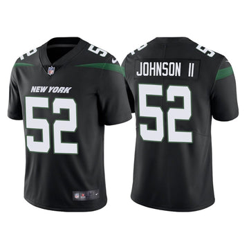 Jermaine Johnson II New York Jets black Vapor jersey