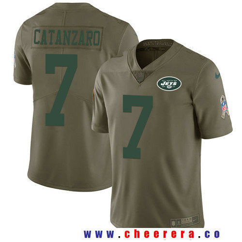 Chandler Catanzaro New York Jets olive Salute To Service jersey