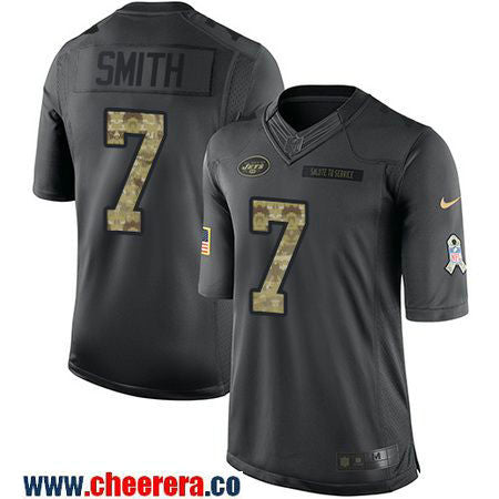 Geno Smith New York Jets black Salute To Service jersey