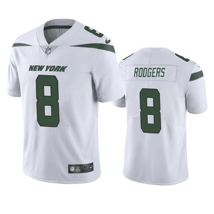 Aaron Rodgers New York Jets white Vapor jersey