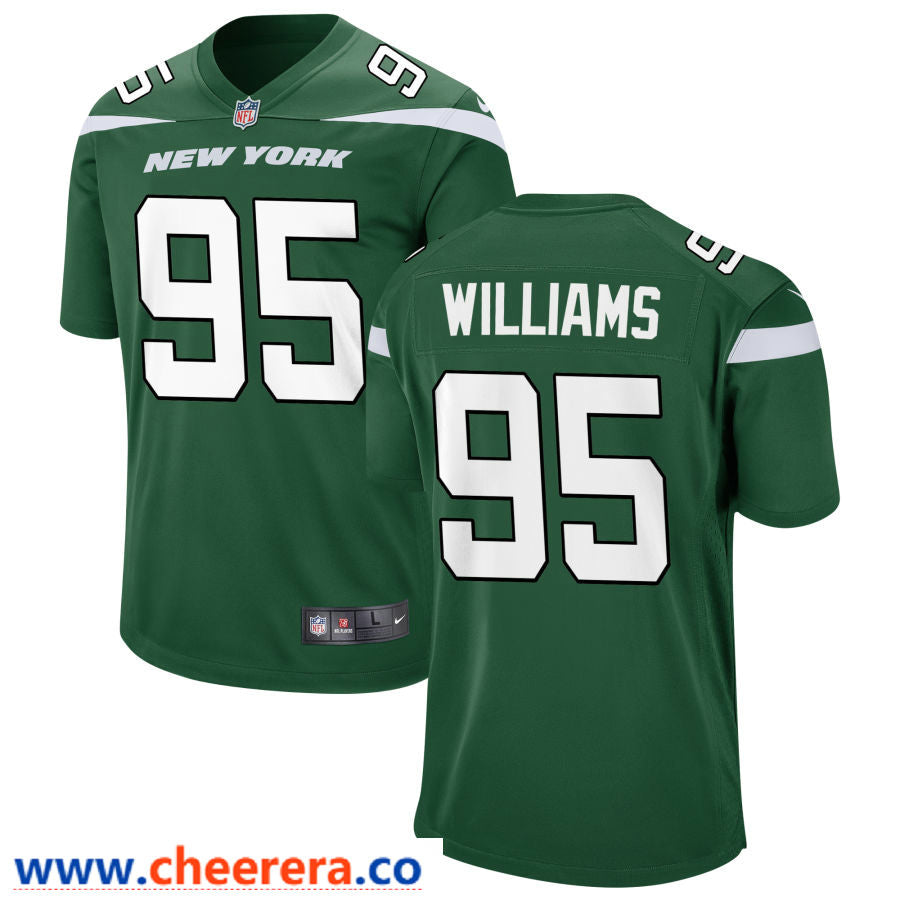 Quinnen Williams New York Jets green Vapor jersey