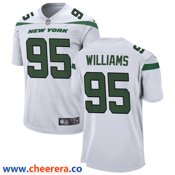 Quinnen Williams New York Jets white Vapor jersey
