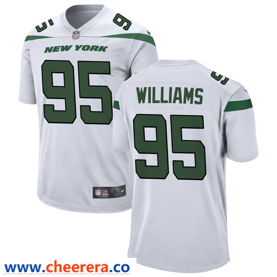 Quinnen Williams New York Jets white Vapor jersey