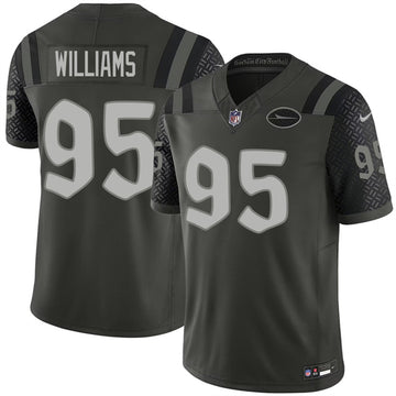 Quinnen Williams New York Jets black Vapor jersey