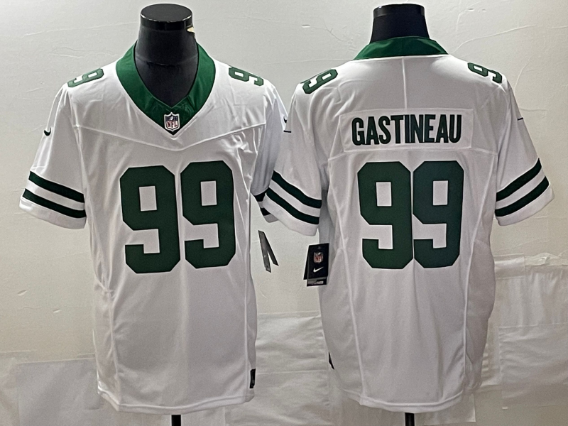Mark Gastineau New York Jets white Vapor jersey