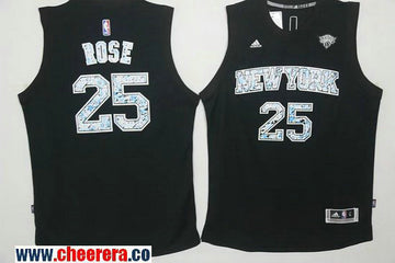 Derrick Rose New York Knicks black jersey