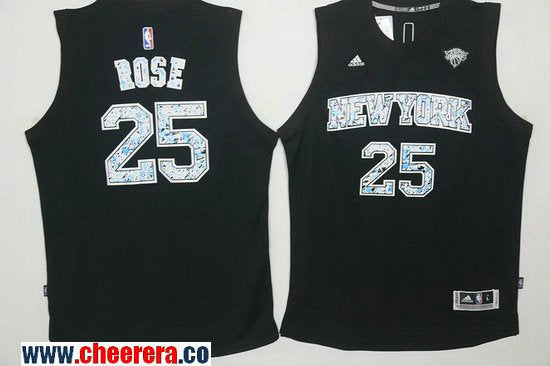 Derrick Rose New York Knicks black jersey