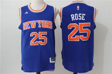 Derrick Rose New York Knicks blue jersey