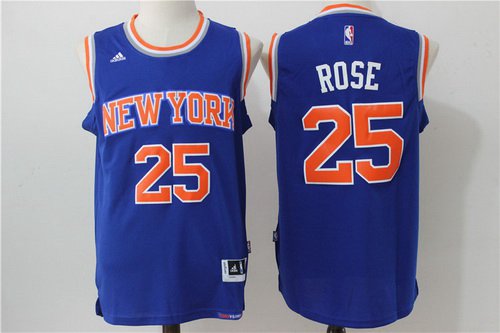 Derrick Rose New York Knicks blue jersey