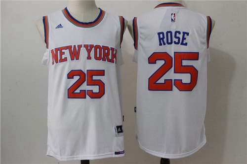 Derrick Rose New York Knicks white jersey