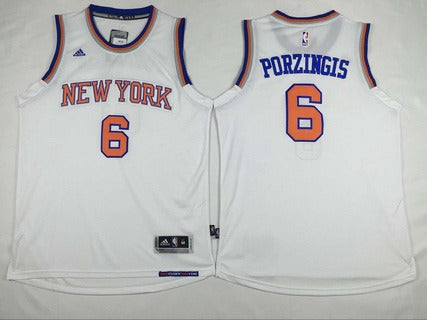 Kristaps Porzingis Revolution New York Knicks white jersey