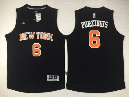 Kristaps Porzingis Revolution New York Knicks black jersey