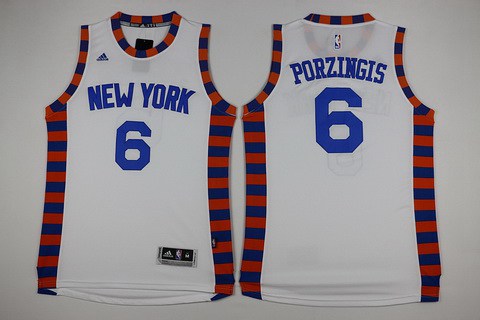 Kristaps Porzingis Revolution New York Knicks white jersey