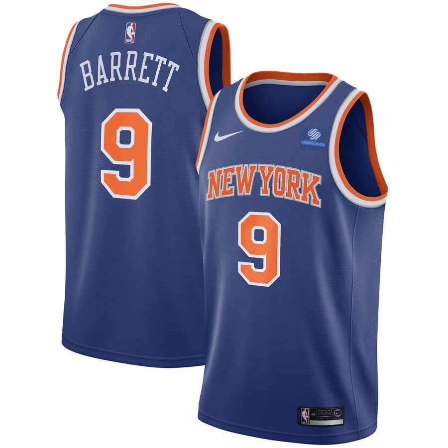 RJ Barrett New York Knicks royal jersey