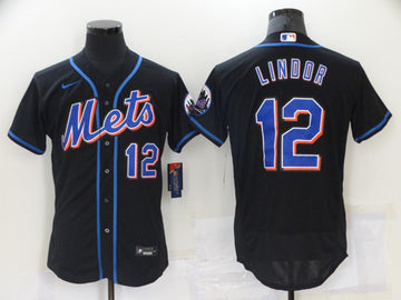 Francisco Lindor New York Mets black jersey