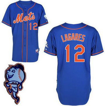 Juan Lagares New York Mets blue jersey