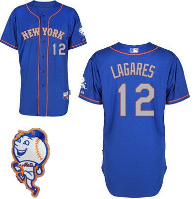 Juan Lagares New York Mets blue jersey
