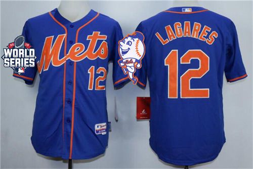 Juan Lagares New York Mets royal jersey
