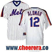 Roberto Alomar New York Mets white Cooperstown jersey