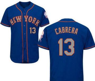 NY Asdrubal Cabrera New York Mets blue jersey