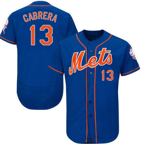 NY Asdrubal Cabrera New York Mets blue jersey
