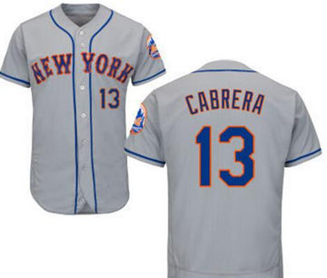 NY Asdrubal Cabrera New York Mets gray Road jersey