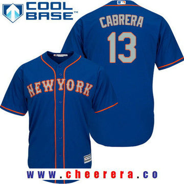 NY Asdrubal Cabrera New York Mets royal jersey