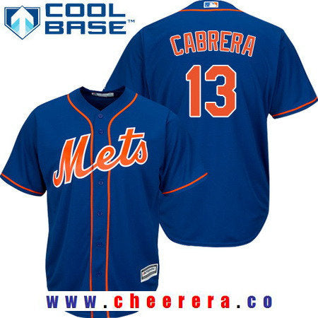 NY Asdrubal Cabrera New York Mets royal jersey