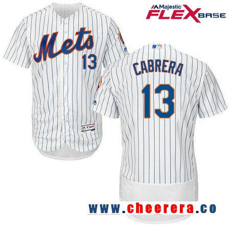NY Asdrubal Cabrera New York Mets white Home jersey