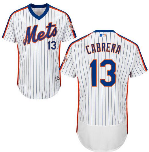 NY Asdrubal Cabrera New York Mets white jersey