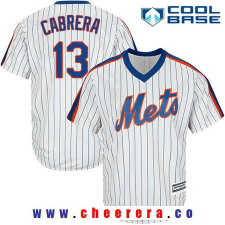 NY Asdrubal Cabrera New York Mets white jersey