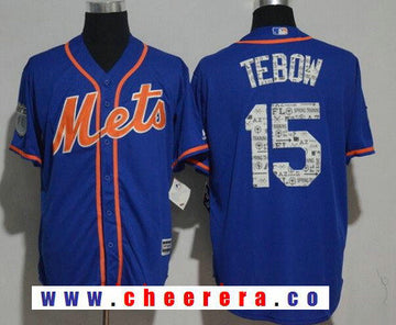 Tim Tebow New York Mets royal jersey