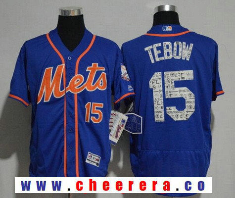 Tim Tebow New York Mets royal jersey