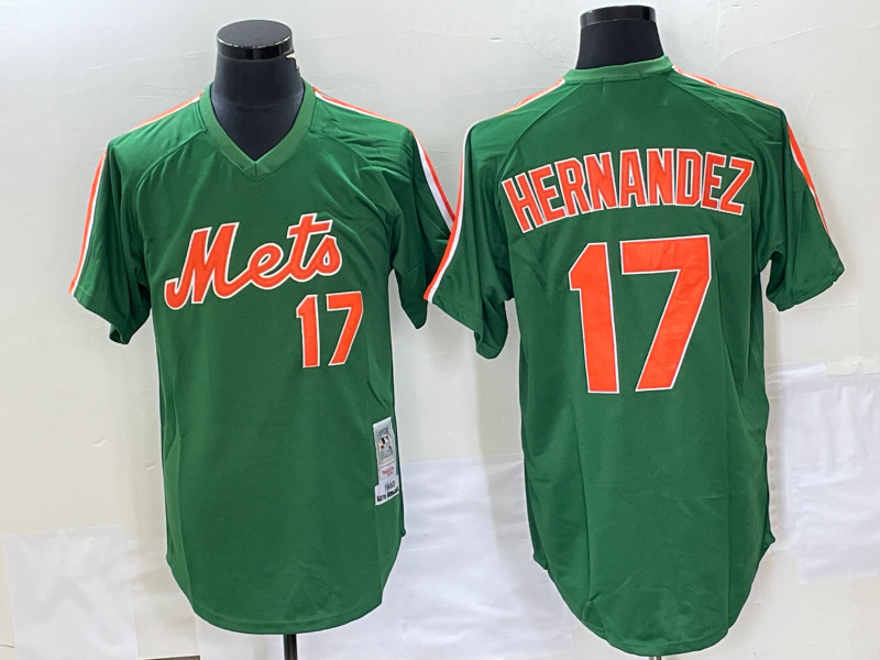 Keith Hernandez New York Mets green Throwback jersey