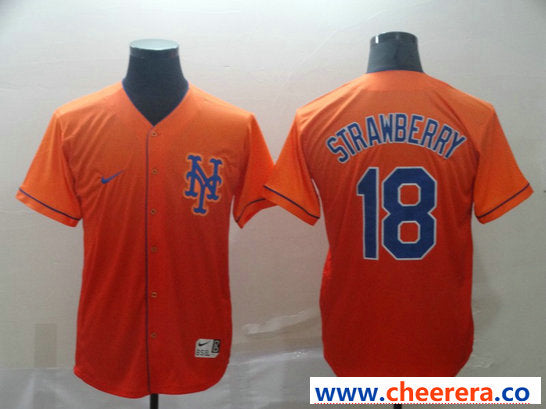 Darryl Strawberry New York Mets orange Fashion jersey