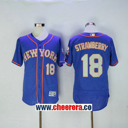 Darryl Strawberry New York Mets blue jersey