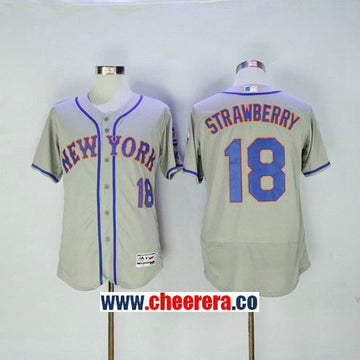 Darryl Strawberry New York Mets gray jersey