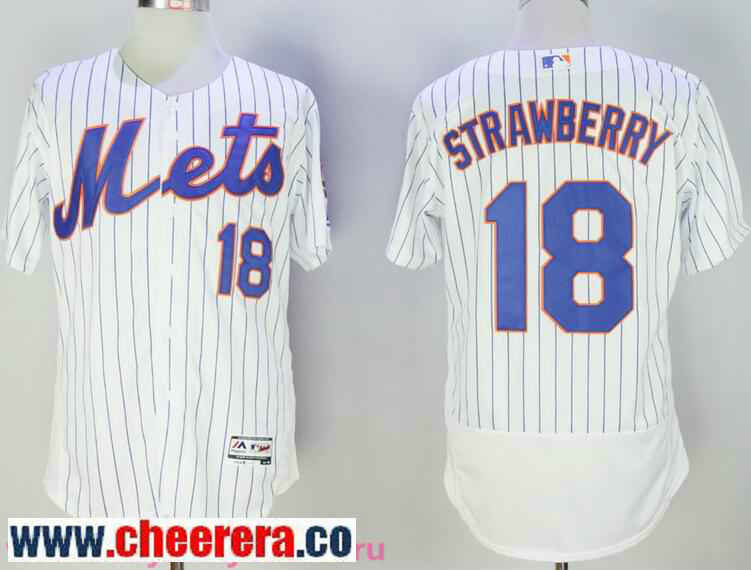 Darryl Strawberry New York Mets white jersey